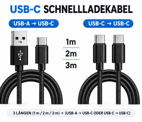 Ladekabel usb typ schnell - ladekabel,