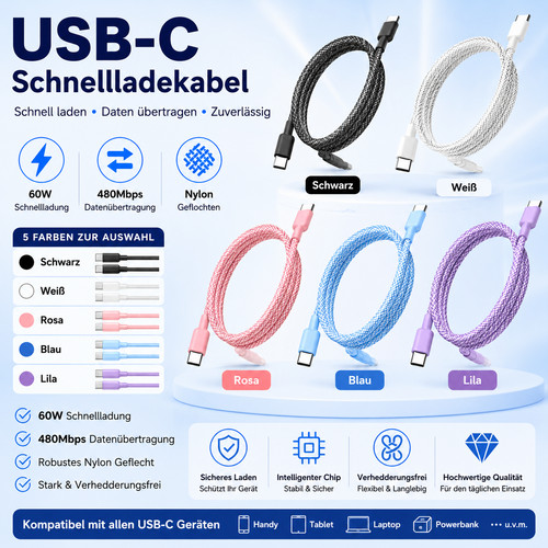 Usb auf ladekabel - usb, 60w